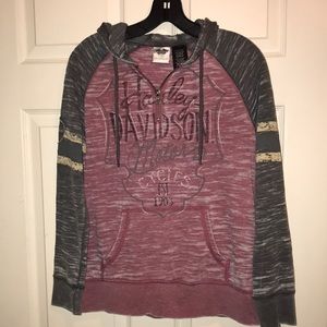 Harley Davidson Women’s Long Sleeve Hoodie Shirt